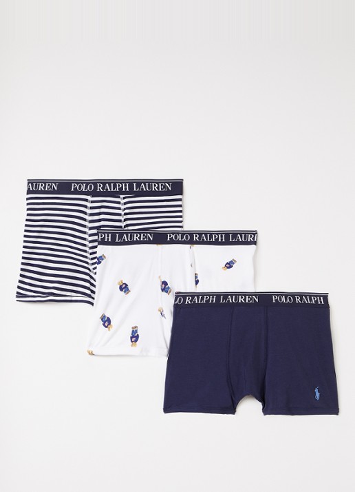 Ralph Lauren Boxer met logoband in 3-pack