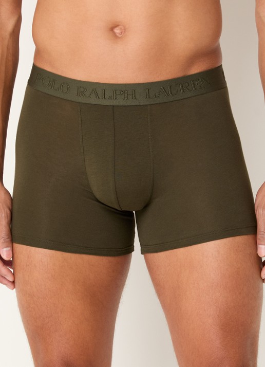 Ralph Lauren Boxershorts met logoband in 3-pack - detail 2 legergroen
