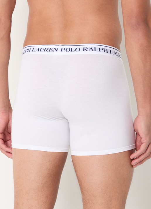 Ralph Lauren Boxershorts met logoband in 3-pack - achterkant lichtblauw