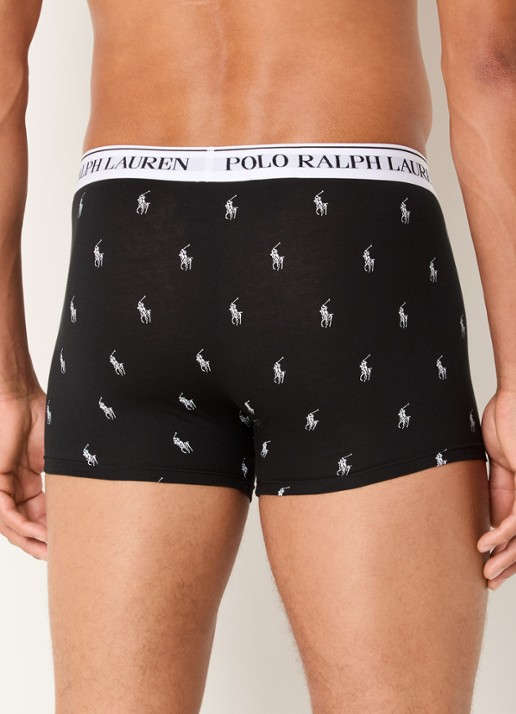 Ralph Lauren Boxershorts met logoband in 3-pack - achterkant 2 wit