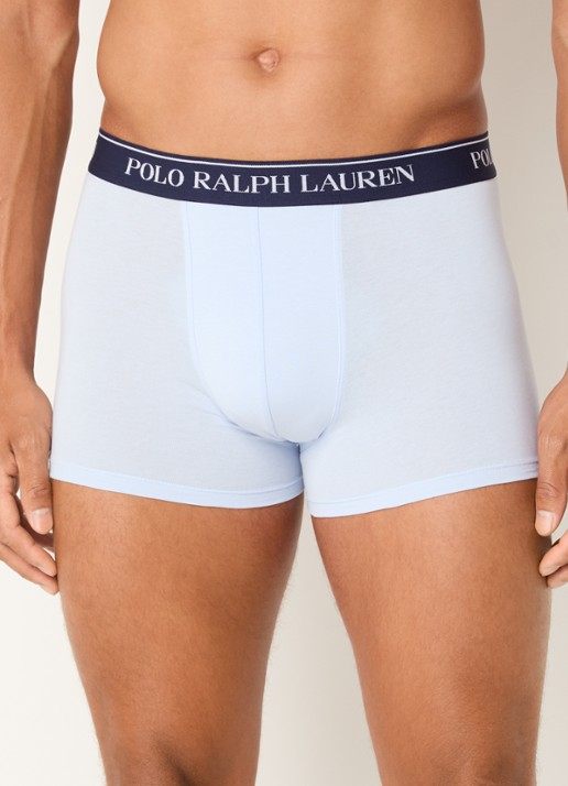 Ralph Lauren Boxershorts met logoband in 3-pack - detail royalblauw