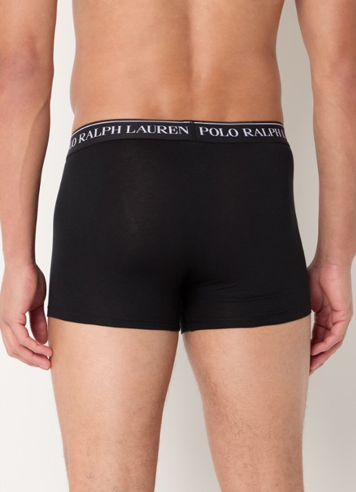 Ralph Lauren Boxershorts met logoband in 3-pack - achterkant 4 zwart