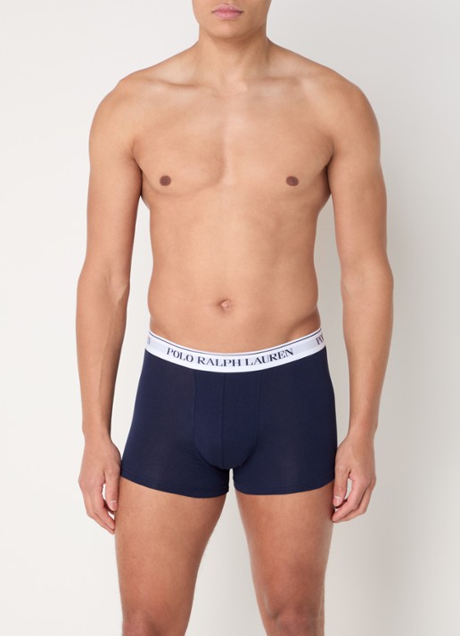Ralph Lauren Boxershorts met logoband in 3-pack - voorkant 2 geel
