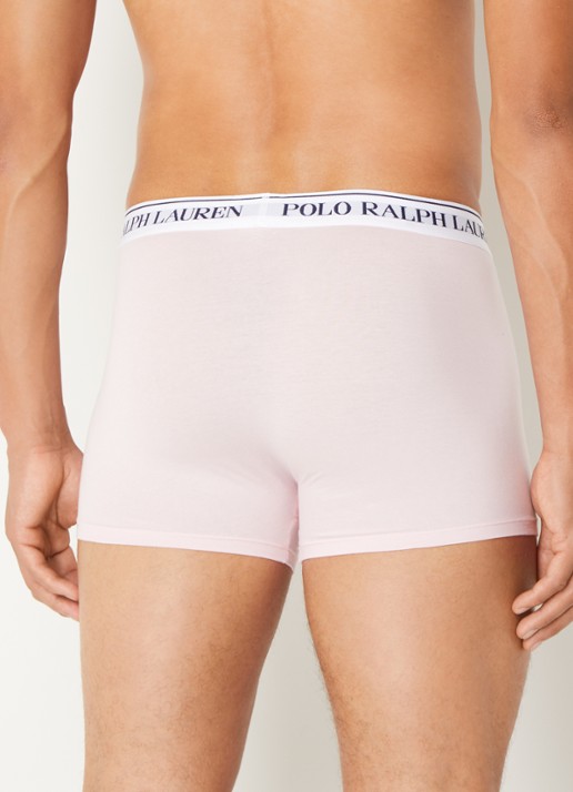 Ralph Lauren Boxershorts met logoband in 3-pack - achterkant 2 lichtblauw