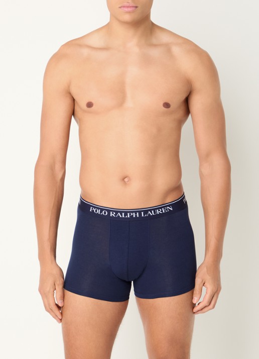 Ralph Lauren Boxershorts met logoband in 3-pack - voorkant 4 zalmroze