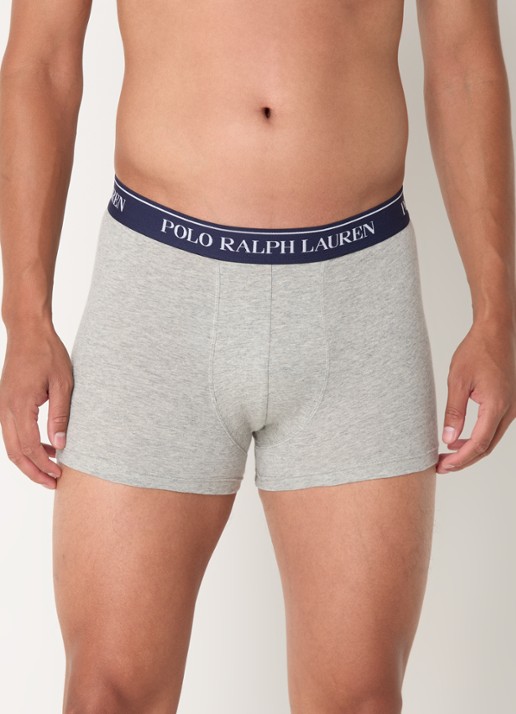 Ralph Lauren Boxershorts met logoband in 3-pack - detail 4 blauwgrijs