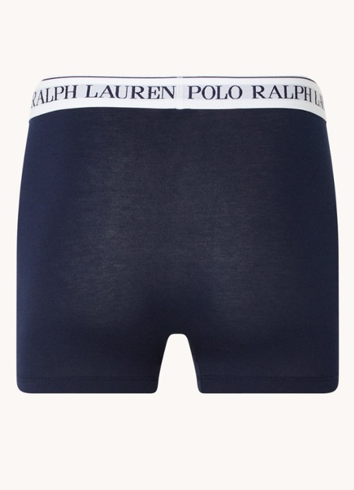 Ralph Lauren Boxershorts met logoband in 3-pack - detail 3 donkerblauw