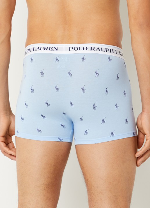 Ralph Lauren Boxershorts met logoband in 3-pack - achterkant lavendel