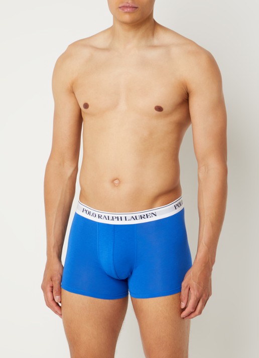 Ralph Lauren Boxershorts met logoband in 3-pack - detail 2 blauw