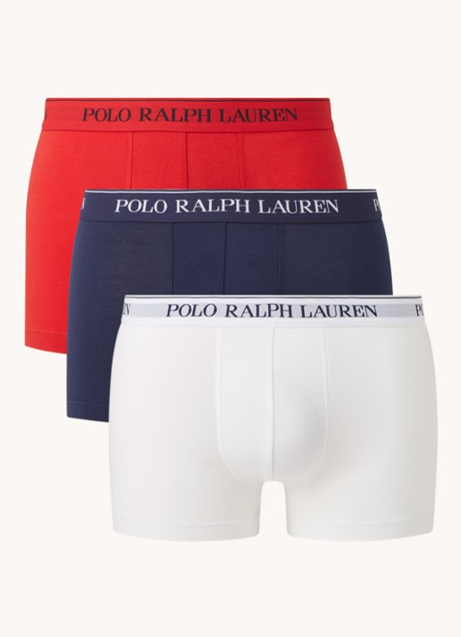 Ralph Lauren Boxershorts met logoband in 3-pack