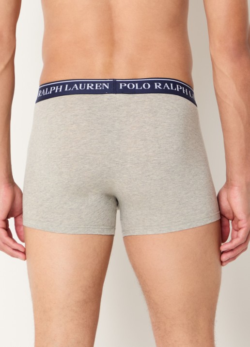 Ralph Lauren Boxershorts met logoband in 5-pack - achterkant donkerblauw
