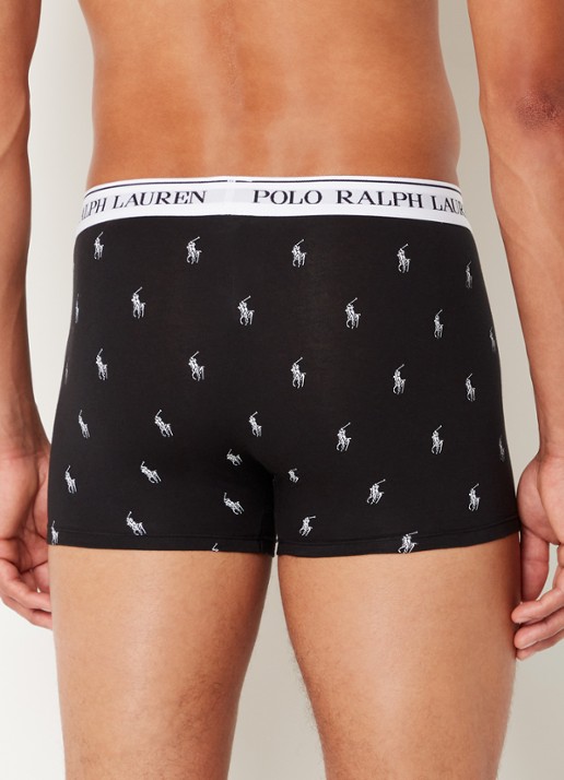 Ralph Lauren Boxershorts met logoband in 5-pack - achterkant wit