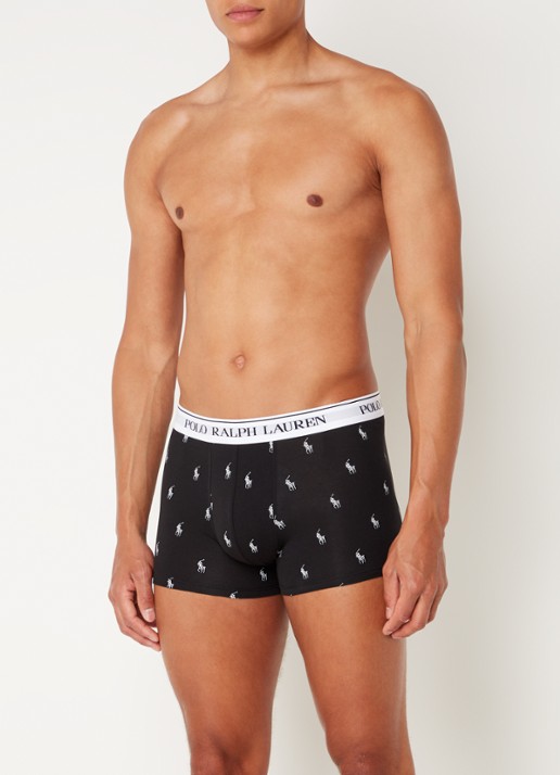 Ralph Lauren Boxershorts met logoband in 5-pack - voorkant 4 wit
