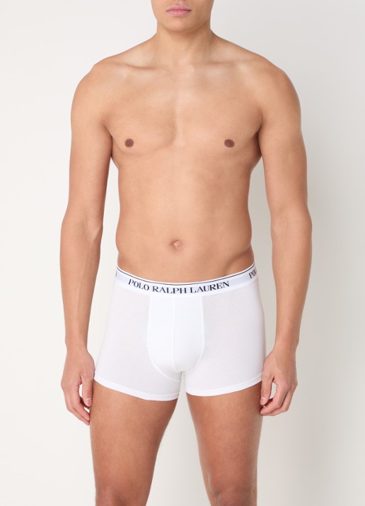 Ralph Lauren Boxershorts met logoband in 5-pack - voorkant 3 donkergrijs