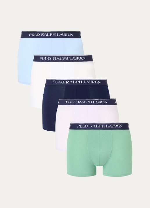 Ralph Lauren Boxershorts met logoband in 5-pack