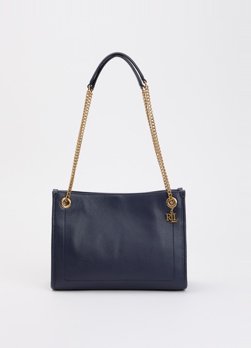Ralph Lauren Bradley Medium schoudertas van leer