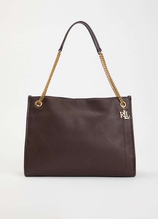 Ralph Lauren Bradley schoudertas van leer