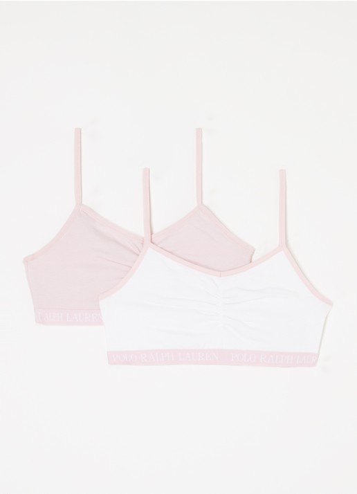 Ralph Lauren Bralette met logoband in 2-pack