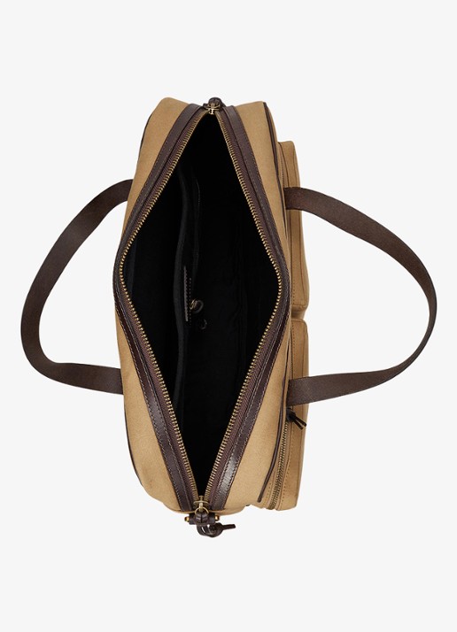 Ralph Lauren Businesstas met logo - achterkant montana khaki/brown / khaki
