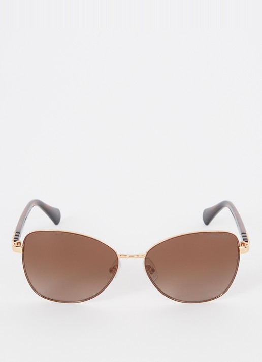 Ralph Lauren Butterfly zonnebril gepolariseerd RA4147 - detail 2 goud