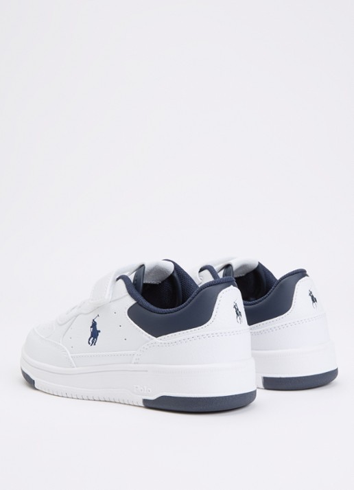 Ralph Lauren C-Masters Court II sneaker met logo - achterkant 3 wit