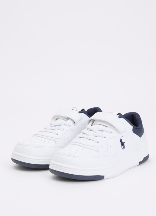 Ralph Lauren C-Masters Court II sneaker met logo - voorkant 2 wit