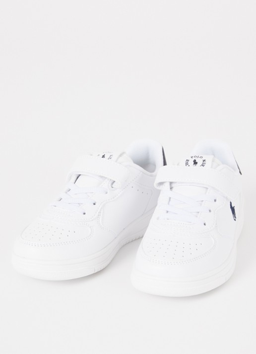 Ralph Lauren C-Masters Court sneaker met logo - voorkant 2 wit