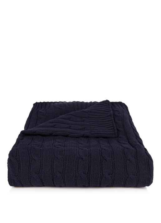Ralph Lauren Cable plaid 127 x 178 cm