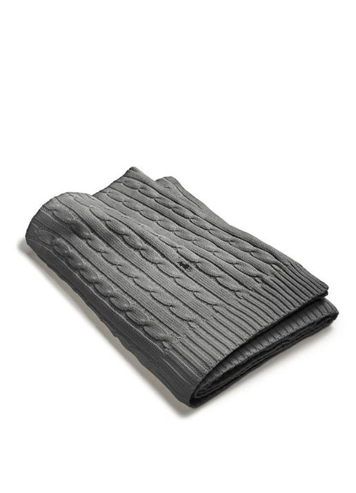 Ralph Lauren Cable plaid van katoen 127 x 177 cm