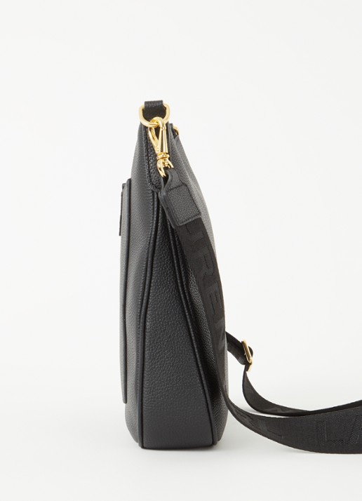 Ralph Lauren Cameryn crossbodytas van leer met afneembare schouderriem - detail 3 zwart