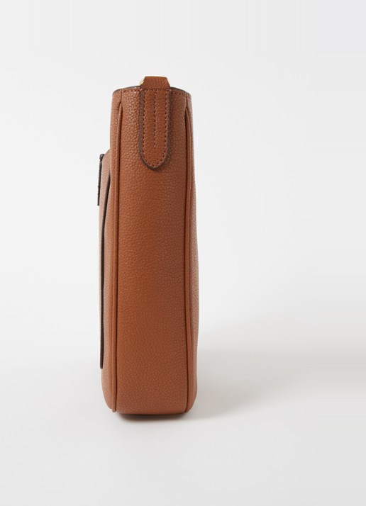 Ralph Lauren Cameryn Medium crossbodytas van leer - detail 2 cognac
