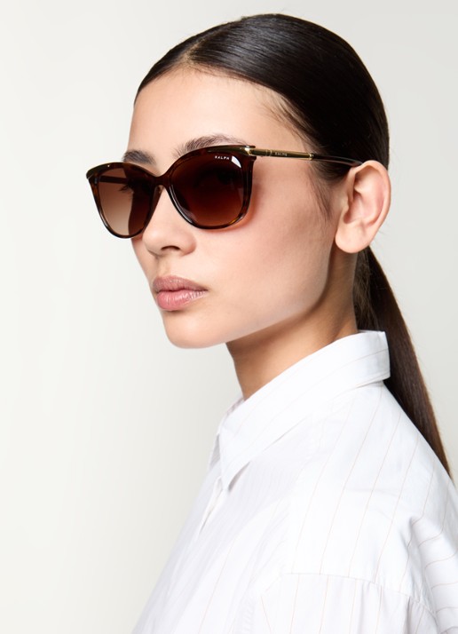 Ralph Lauren Cat eye zonnebril RA5309U - voorkant 5 donkerbruin