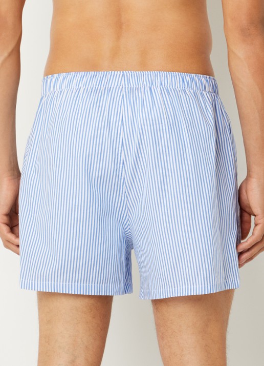 Ralph Lauren Classic boxershort van katoen in 3-pack - achterkant blauw