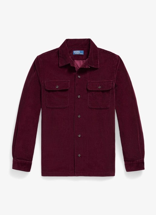 Ralph Lauren Classic corduroy overhemd met kraag