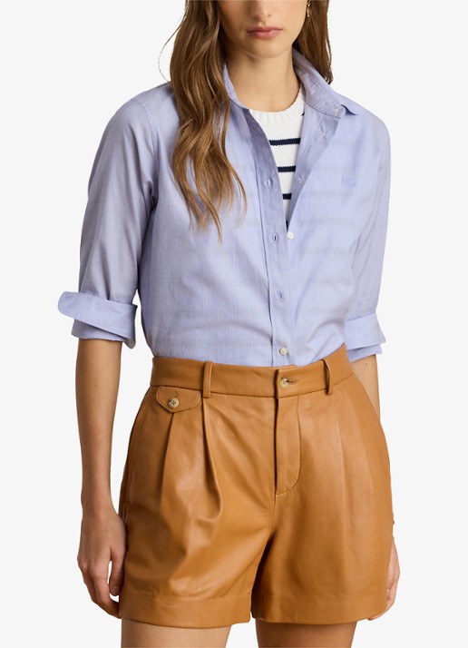 Ralph Lauren Classic fit blouse met logoborduring