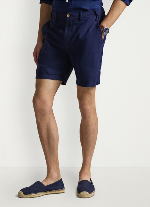 Ralph Lauren Classic fit korte broek in linnenblend