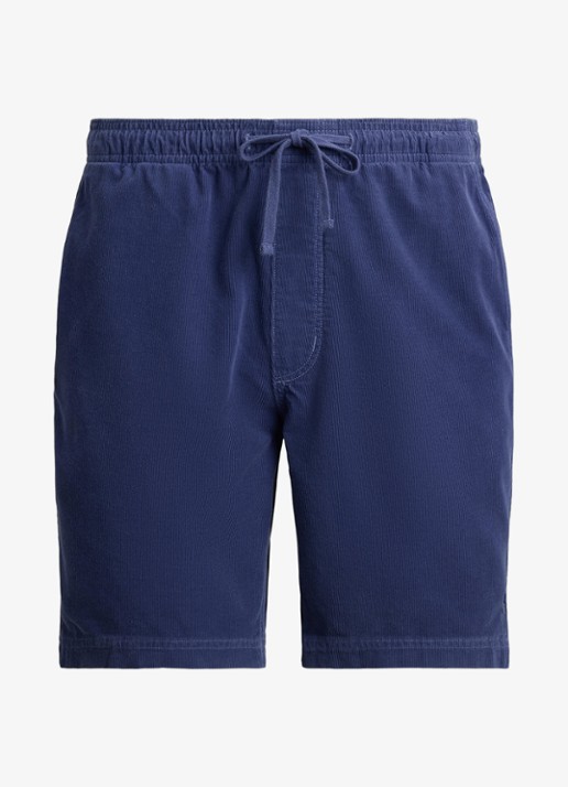Ralph Lauren Classic fit korte broek van corduroy - voorkant 4 old royal-305i