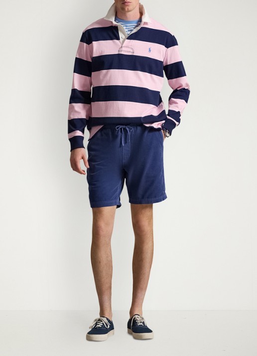 Ralph Lauren Classic fit korte broek van corduroy - voorkant 5 old royal-305i