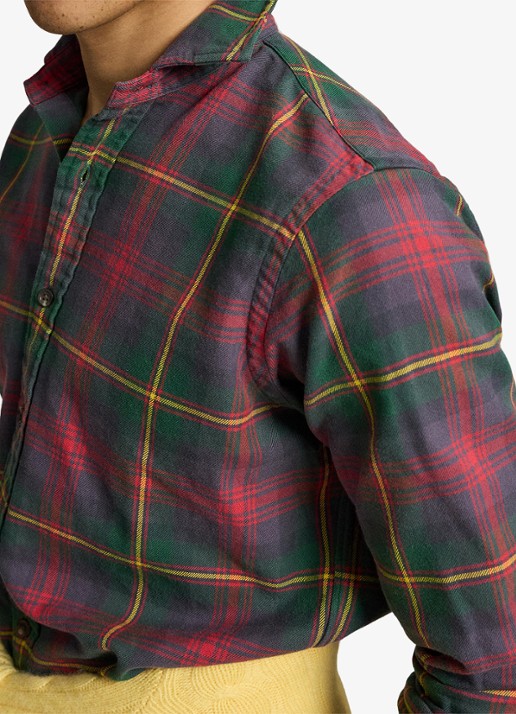 Ralph Lauren Classic fit overhemd met ruitdessin - detail 4 green/red multi / rood