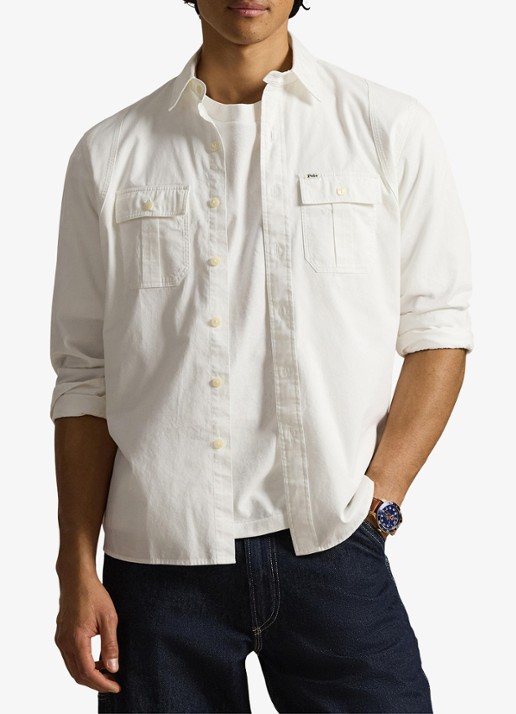 Ralph Lauren Classic fit overshirt met borstzakken