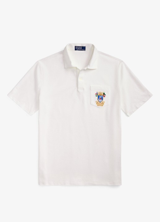 Ralph Lauren Classic fit polo met embleem - voorkant white / wit