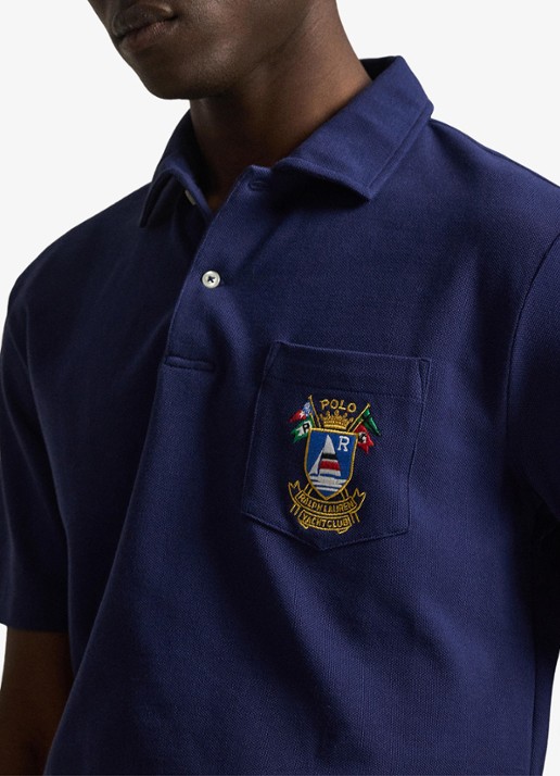Ralph Lauren Classic fit polo met embleem - detail 2 dark cobalt / donkerblauw