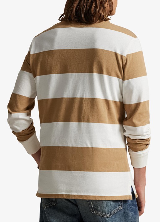 Ralph Lauren Classic fit polo met logoborduring - achterkant 5 cafe tan / camel