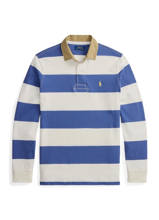 Ralph Lauren Classic fit polo met logoborduring - voorkant 2 old royal / blauw