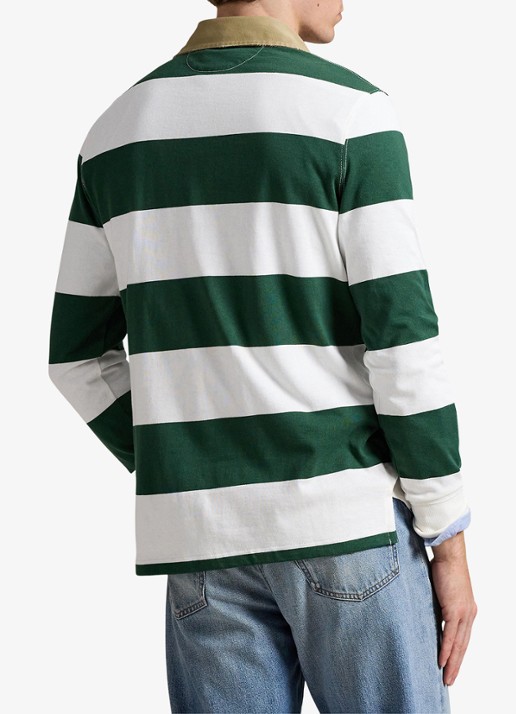 Ralph Lauren Classic fit polo met logoborduring - achterkant 5 grass green / groen