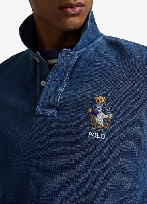 Ralph Lauren Classic fit polo met logoborduring - detail 5 newport bear-med indigo / indigo