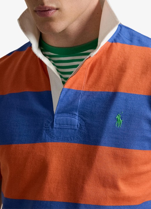 Ralph Lauren Classic fit polo met streepprint - detail 5 solar sky/modern royal-zygh