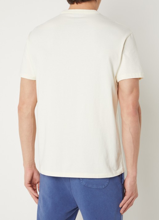 Ralph Lauren Classic fit T-shirt met ronde hals - achterkant 8 clubhouse cream / creme