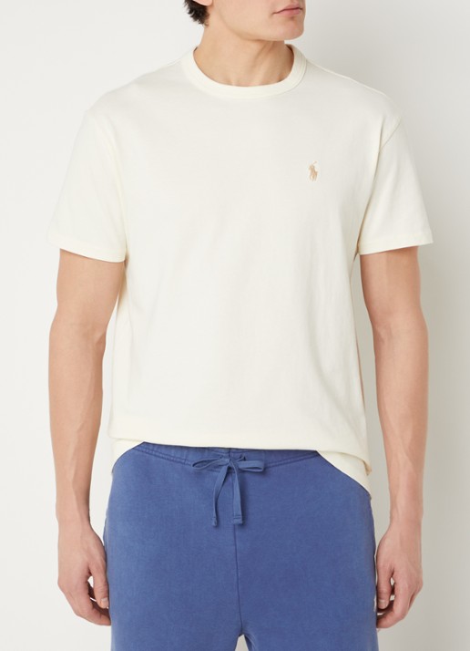 Ralph Lauren Classic fit T-shirt met ronde hals - detail 6 clubhouse cream / creme