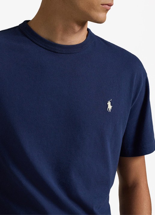 Ralph Lauren Classic fit T-shirt met ronde hals - detail 5 cruise navy / donkerblauw